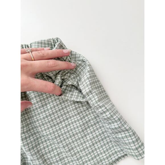 Brandly melville green plaid boxer shorts - one size - Picture 4 of 5